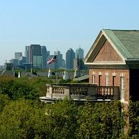 06137 Dallas Hall and downtown Dallas